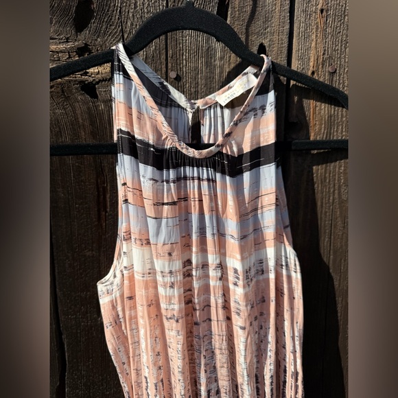 Ramy Brook Paris Sleeveless Wrap Dress in Blush Combo in Gray & Pink - Picture 9 of 14